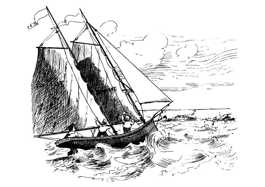 segelboot Malvorlage segelboot