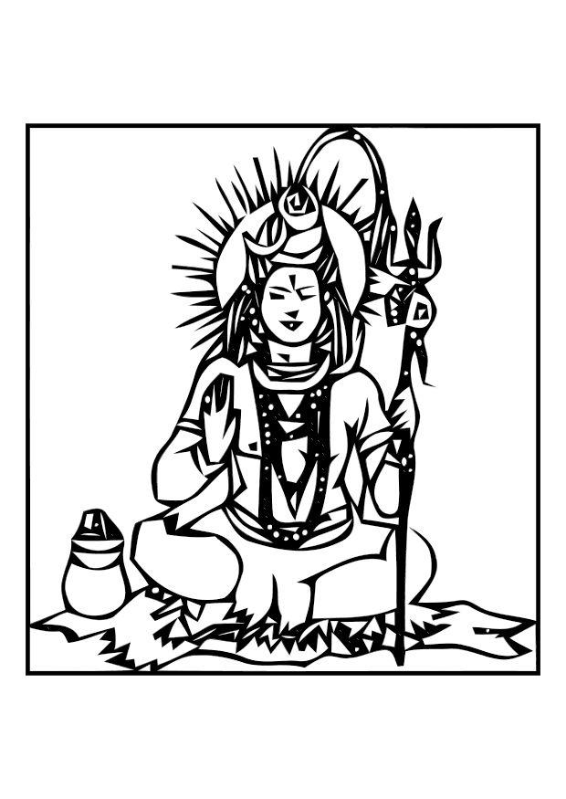 shiva Malvorlage shiva
