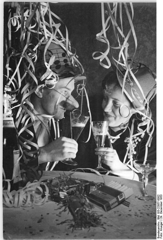 silvesterabend 1953 Foto silvesterabend 1953