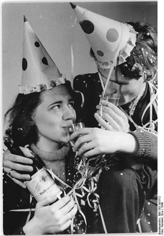 silvesterabend 1954 Foto silvesterabend 1954