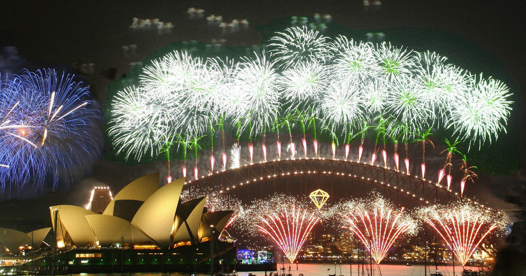 silvesterabend in sydney 2006 Foto silvesterabend in sydney 2006