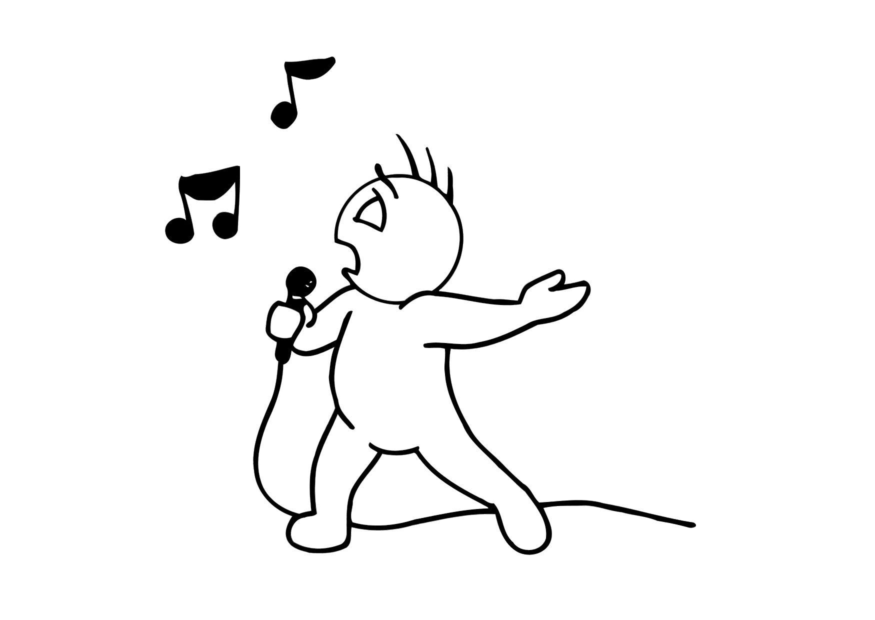 singen Malvorlage singen