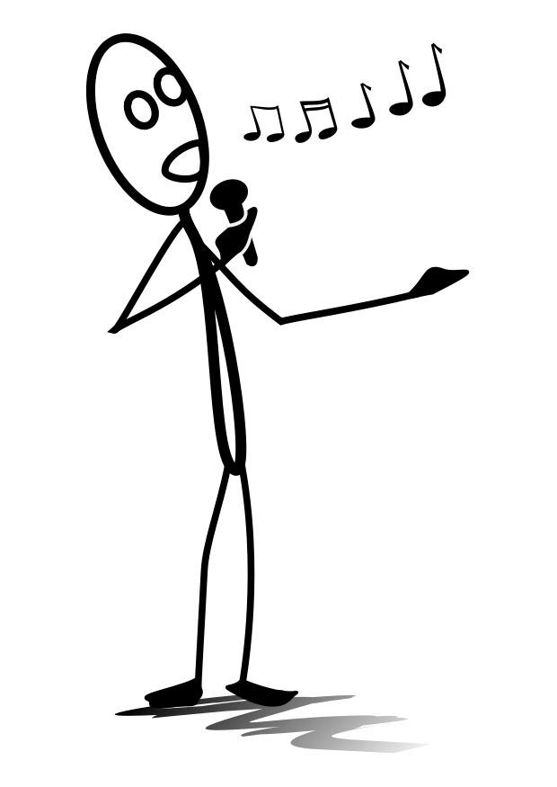 singen Malvorlage singen