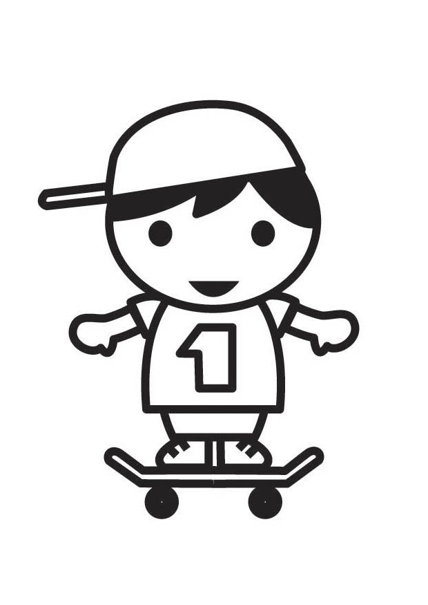 skater Malvorlage skater