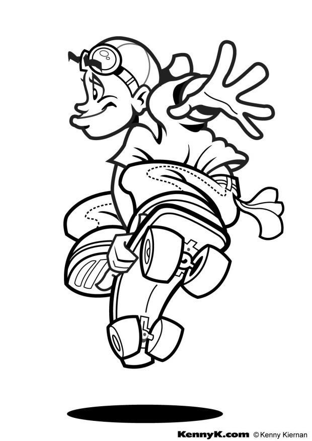 skater Malvorlage skater