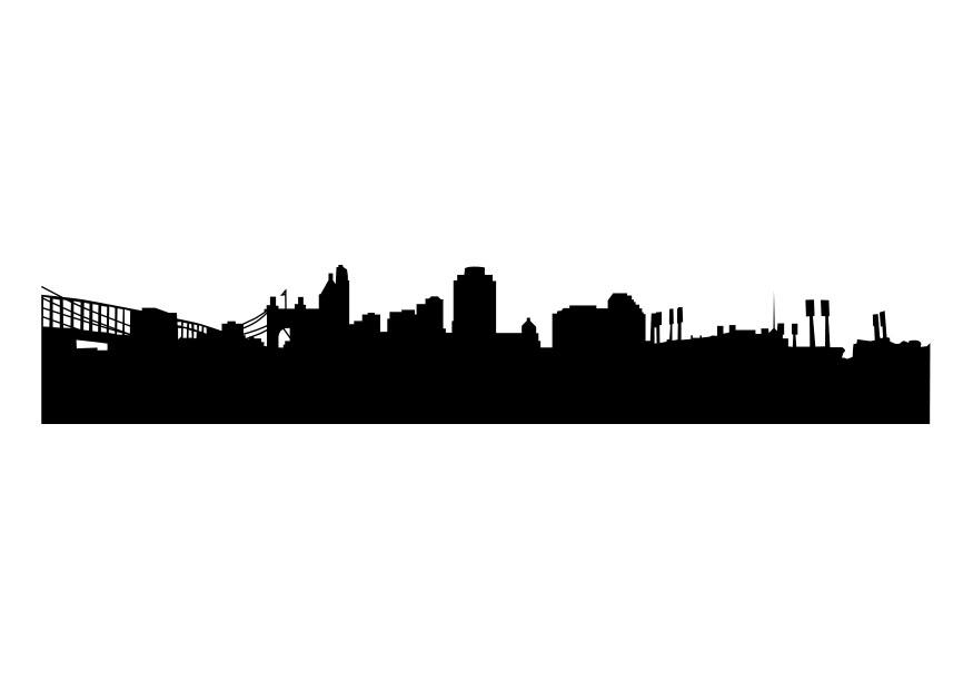 skyline - cincinatti Malvorlage skyline - cincinatti