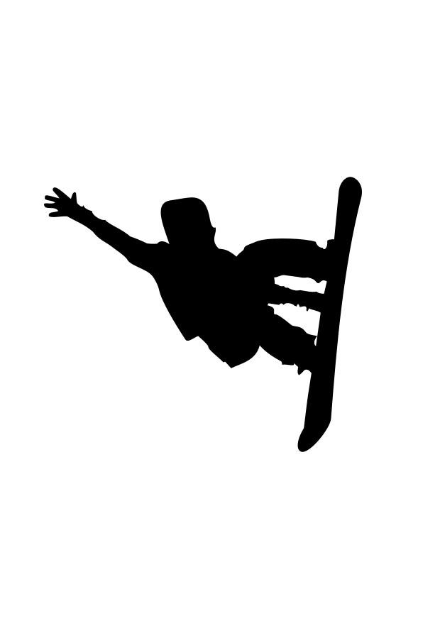 snowboarden Malvorlage snowboarden