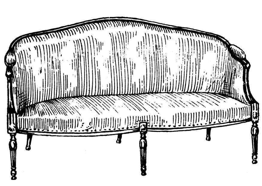 sofa Malvorlage sofa