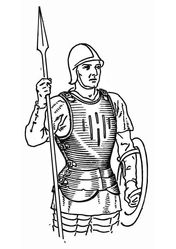 soldat mit brustharnisch Malvorlage soldat mit brustharnisch
