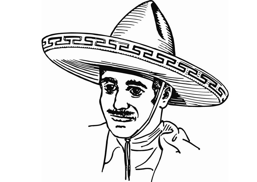 sombrero Malvorlage sombrero