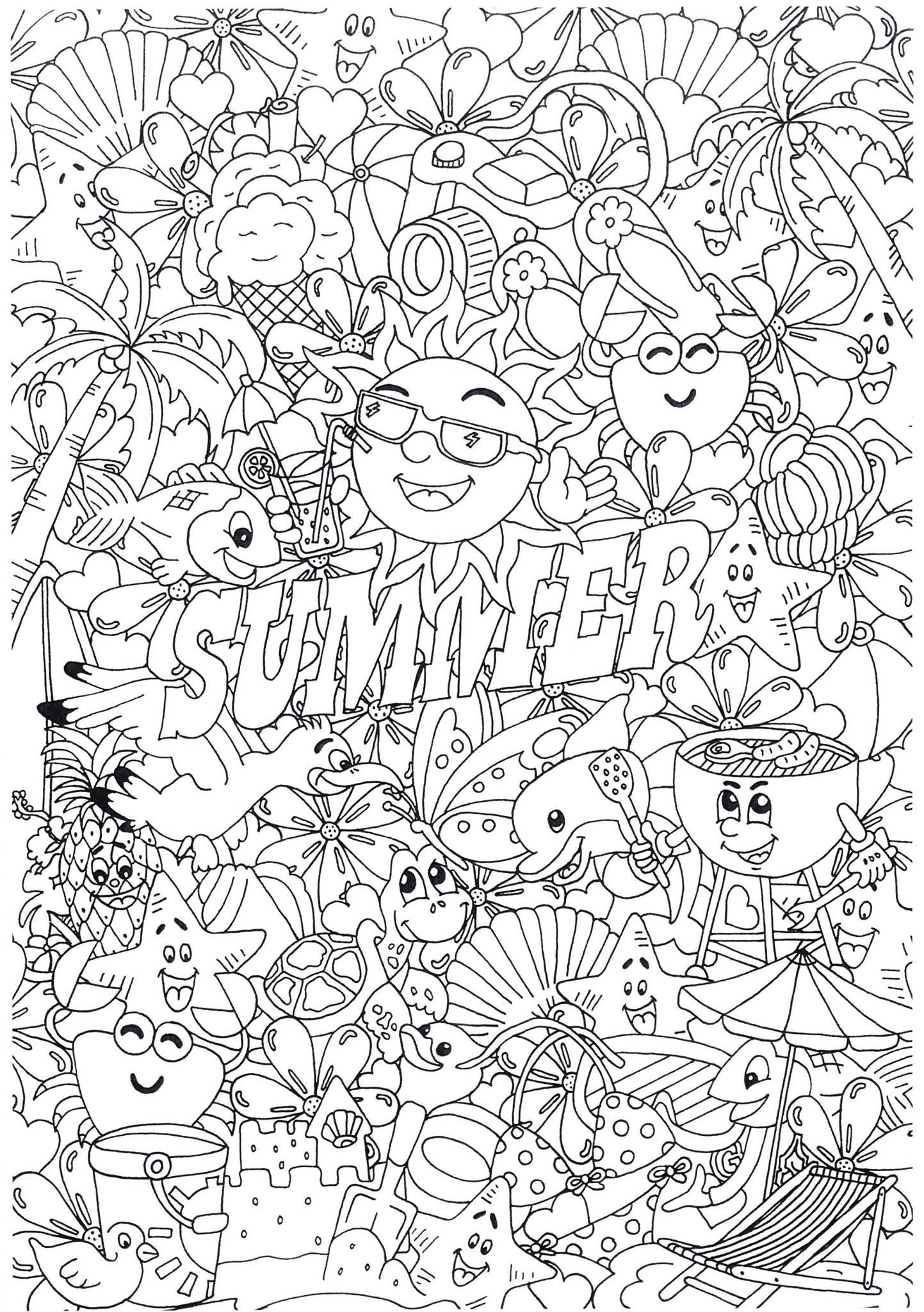 sommer- Malvorlage sommer-