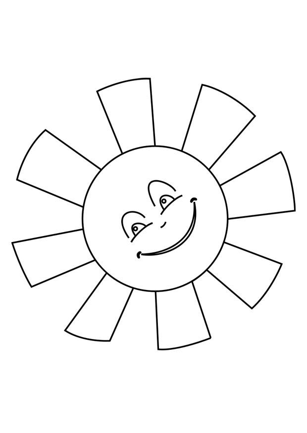 Malvorlage sonne