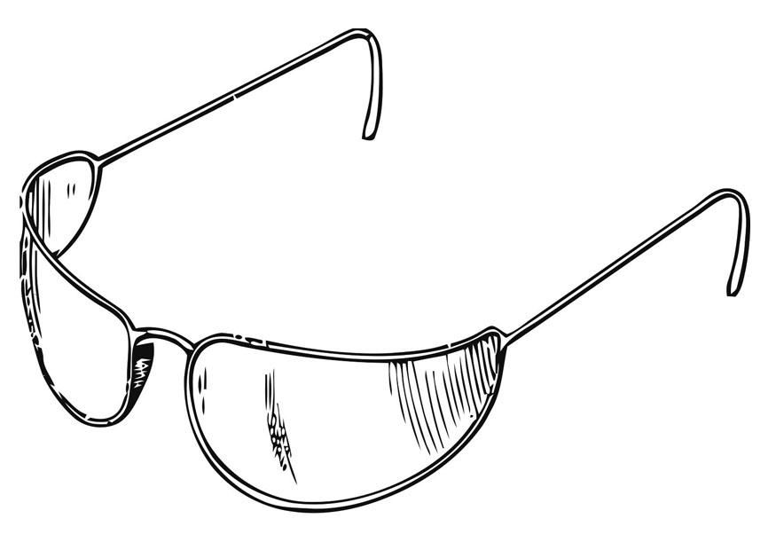 Malvorlage sonnenbrille