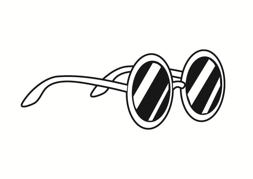 Malvorlage sonnenbrille