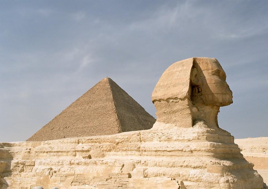sphinx in gizeh Foto sphinx in gizeh