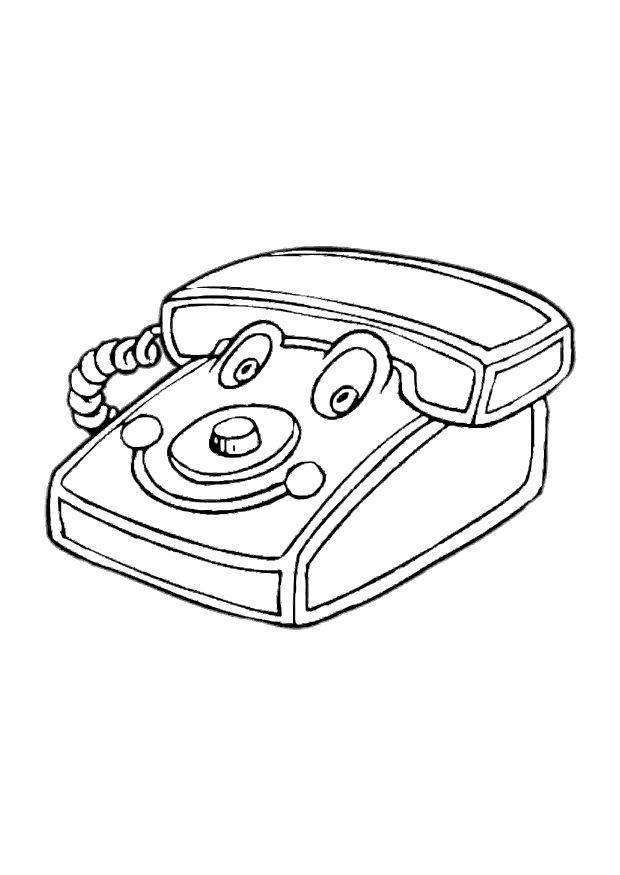 Malvorlage spielzeugtelefon