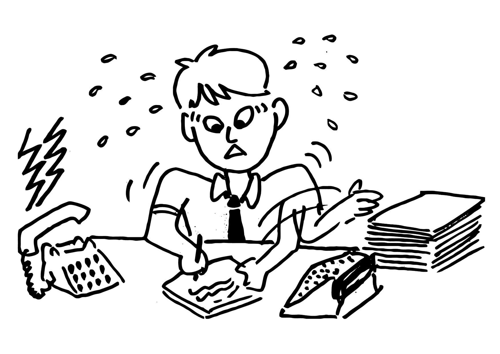 stress Malvorlage stress