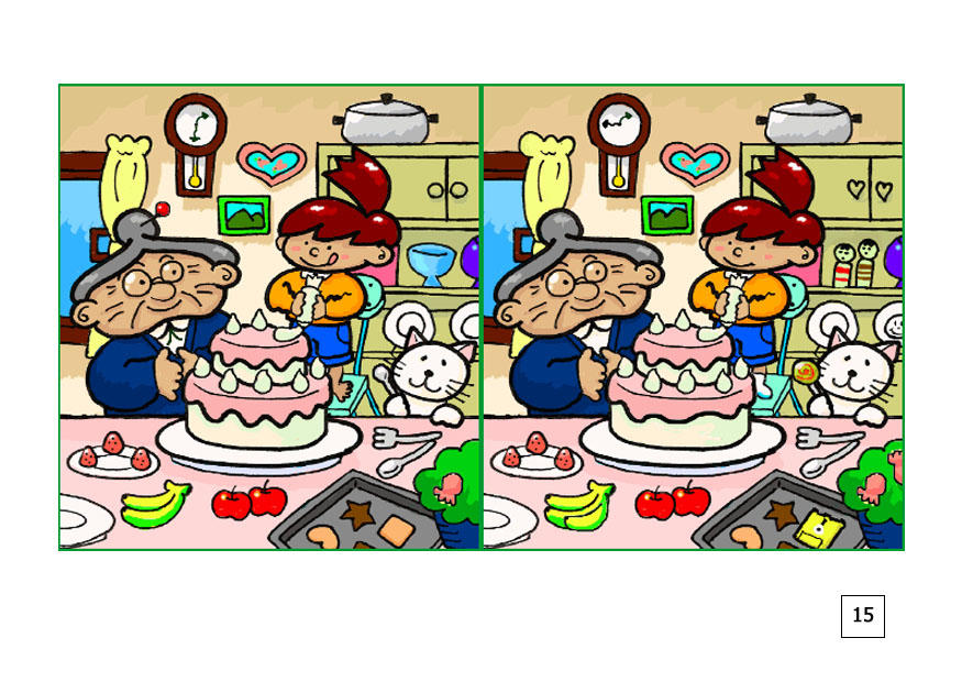 such die unterschiede - torte backen Bild such die unterschiede - torte backen