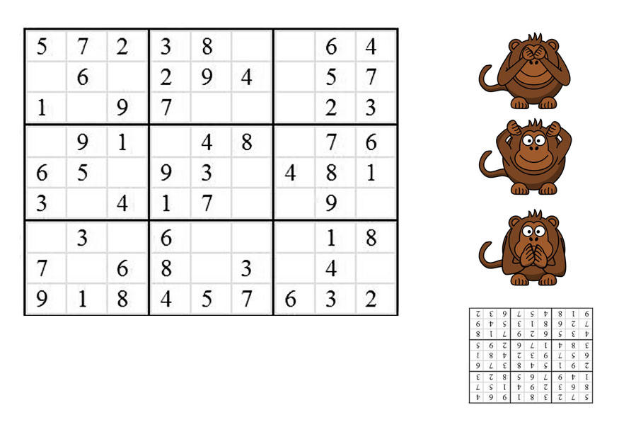 sudoku - affen Bild sudoku - affen