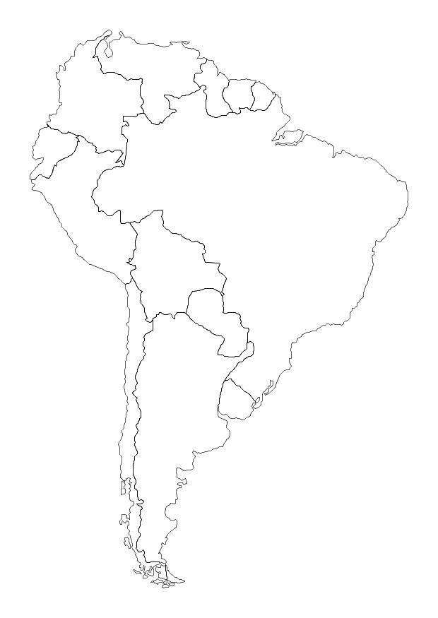 sA¼damerika Malvorlage sA¼damerika