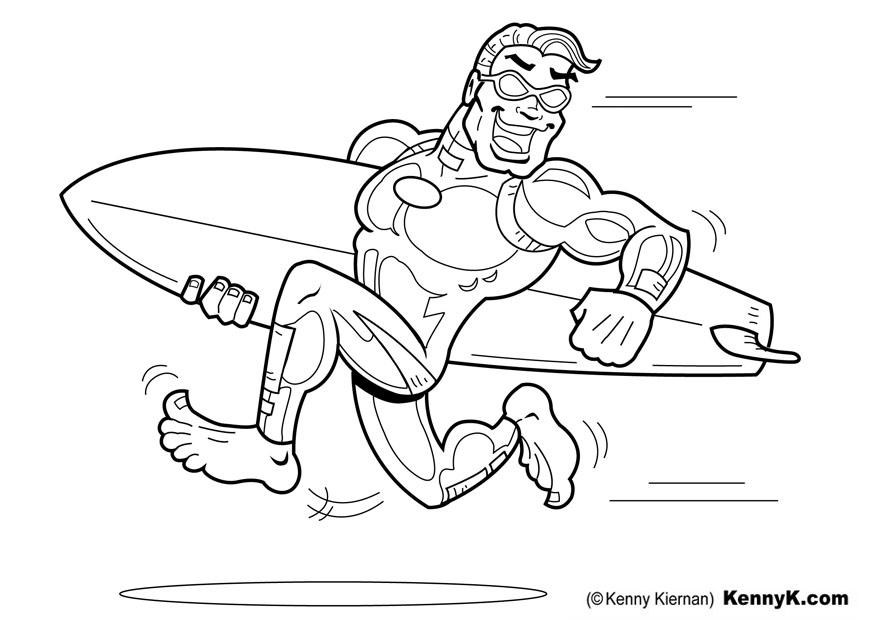 Malvorlage surfer