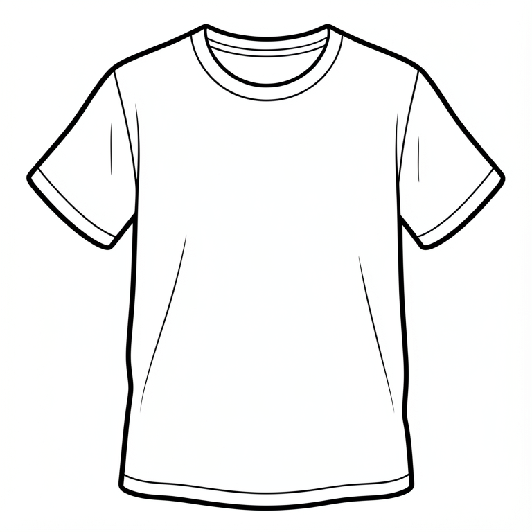t-shirt Malvorlage t-shirt