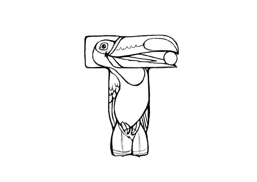 t-toucan Malvorlage t-toucan