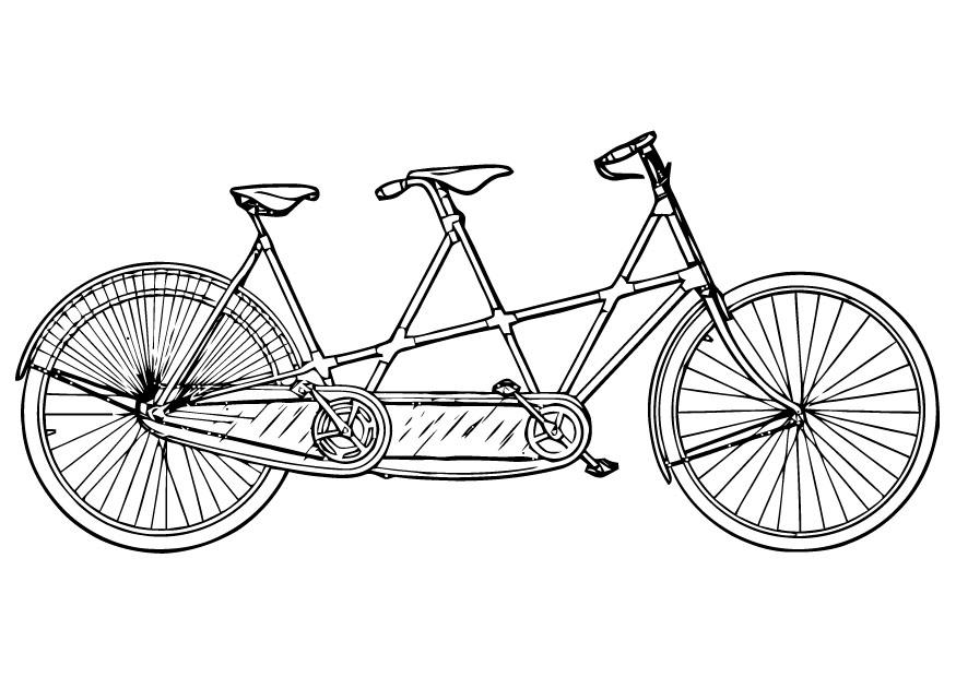 tandem Malvorlage tandem