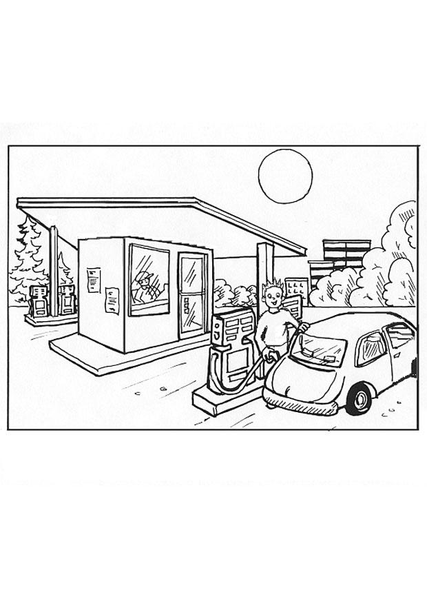 tankstelle Malvorlage tankstelle