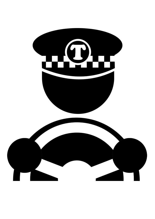 Malvorlage taxifahrer