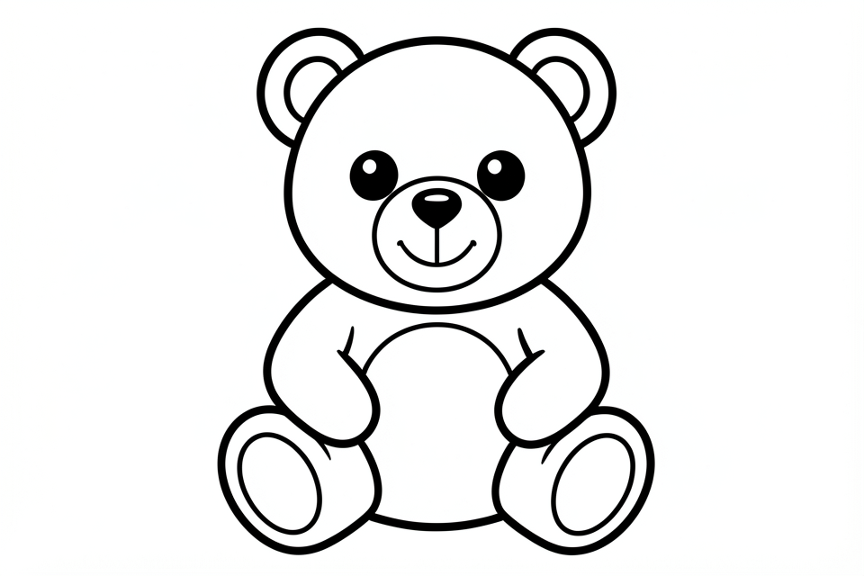 teddybA¤r Malvorlage teddybA¤r