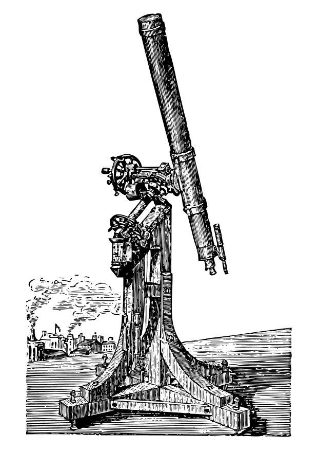 Malvorlage teleskop