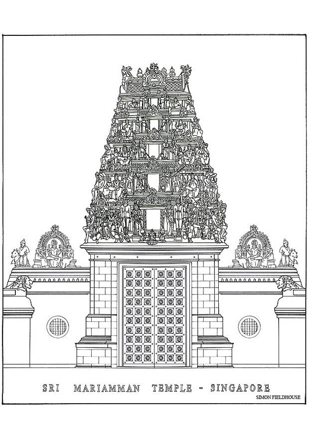 tempel Malvorlage tempel