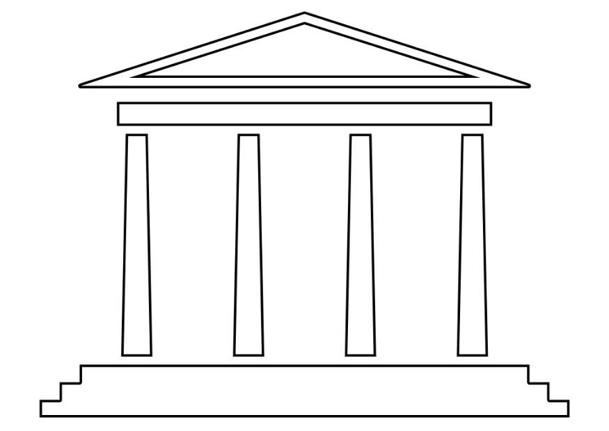 tempel Malvorlage tempel