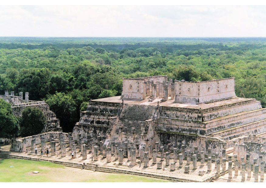 tempel der krieger in chichA©n itzA¡ Foto tempel der krieger in chichA©n itzA¡