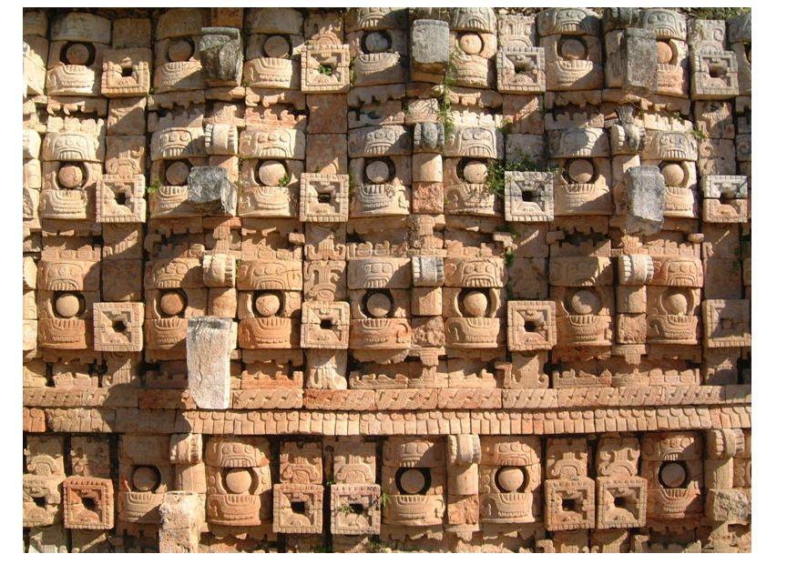 tempel der masken, yucatan Foto tempel der masken, yucatan