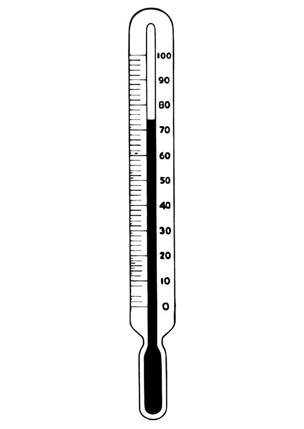 temperatur - thermometer Malvorlage temperatur - thermometer