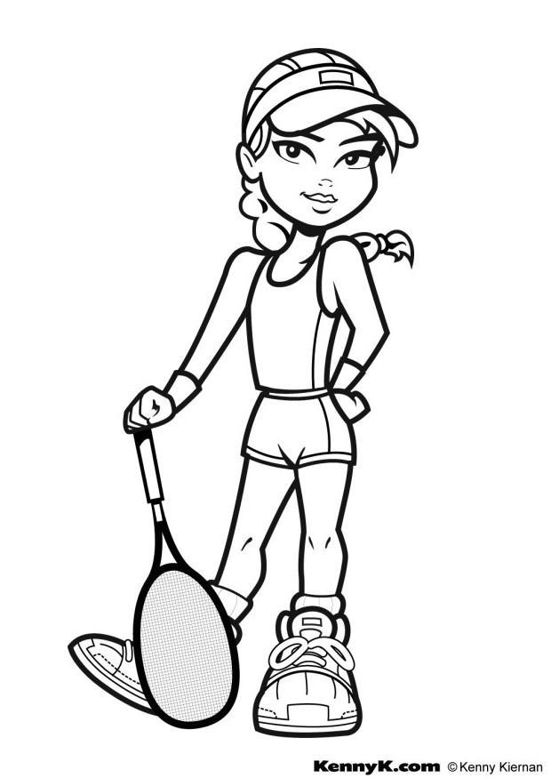 tennis Malvorlage tennis
