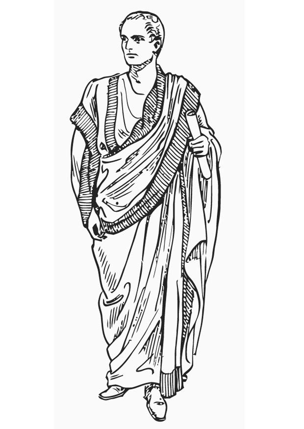 toga Malvorlage toga