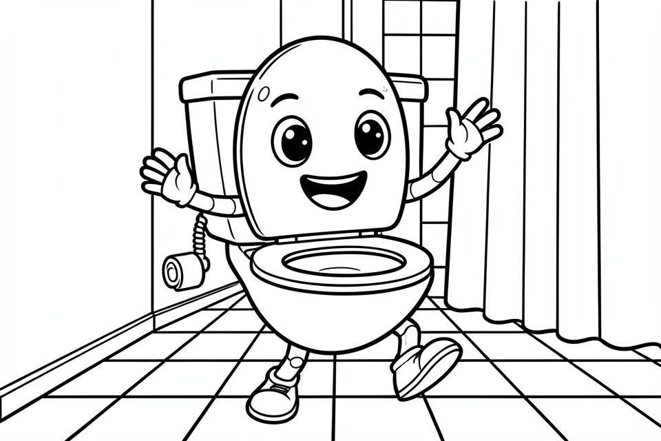 Malvorlage toilette