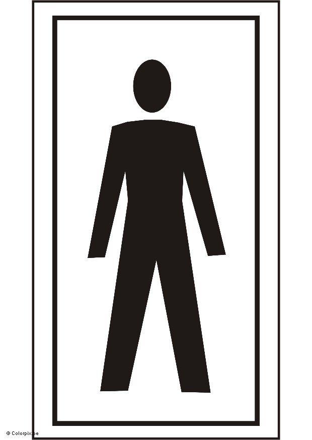 toilette herren Malvorlage toilette herren