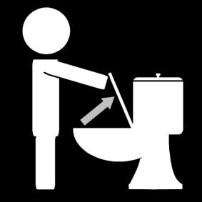 Malvorlage toilettenbrille aufklappen