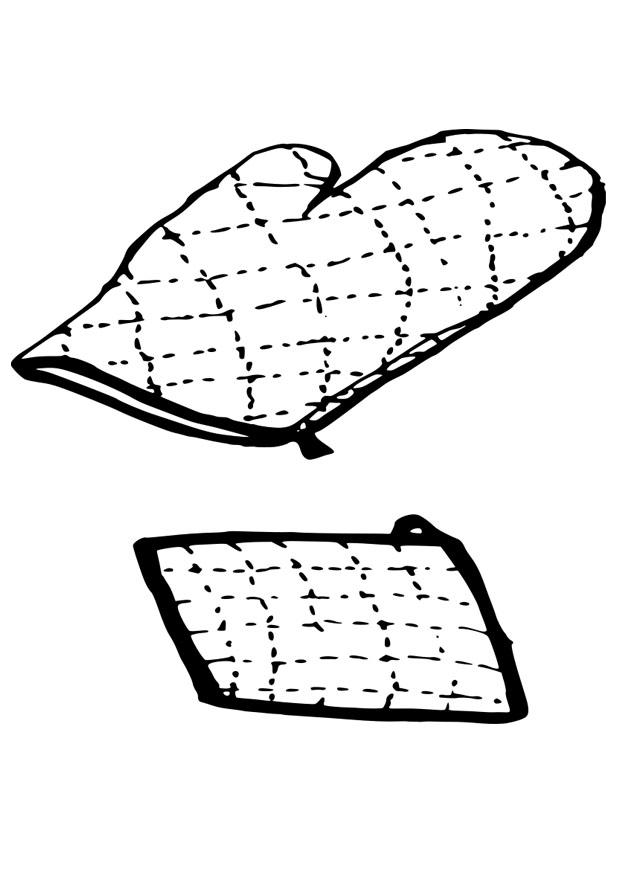 topflappen, topfhandschuh Malvorlage topflappen, topfhandschuh
