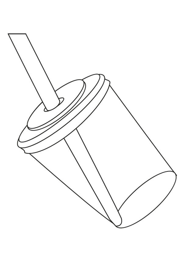 trinkbecher mit strohhalm Malvorlage trinkbecher mit strohhalm