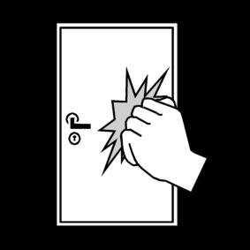 tA¼re - klopfen Malvorlage tA¼re - klopfen