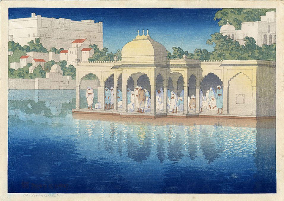 udaipur, indien, "gebete bei sonnenaufgang" Foto udaipur, indien, "gebete bei sonnenaufgang"