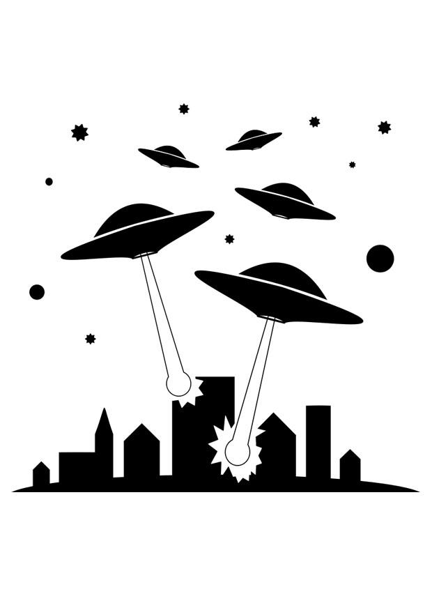 ufos Malvorlage ufos