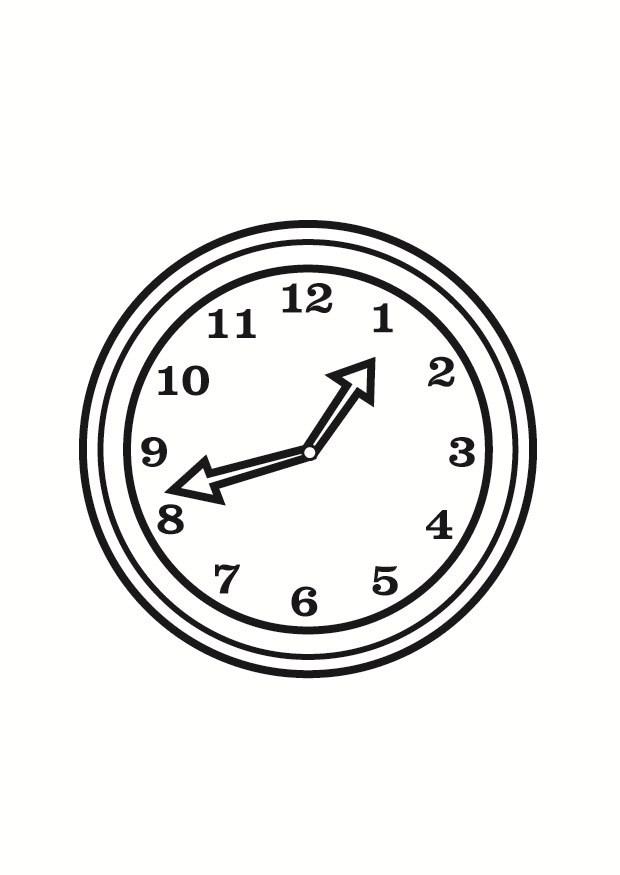 Malvorlage uhr