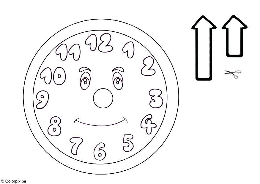 uhr Malvorlage uhr