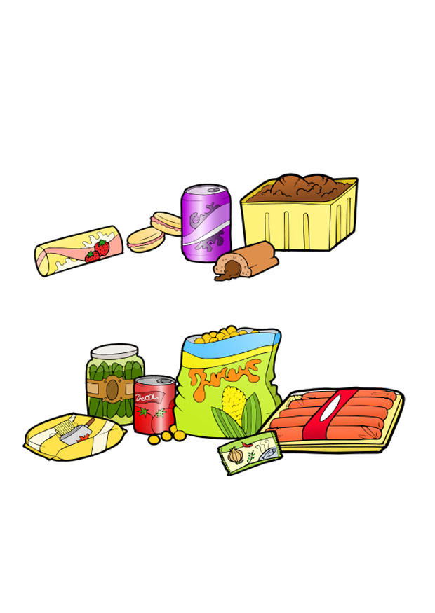 ungesundes und gesundes essen Bild ungesundes und gesundes essen